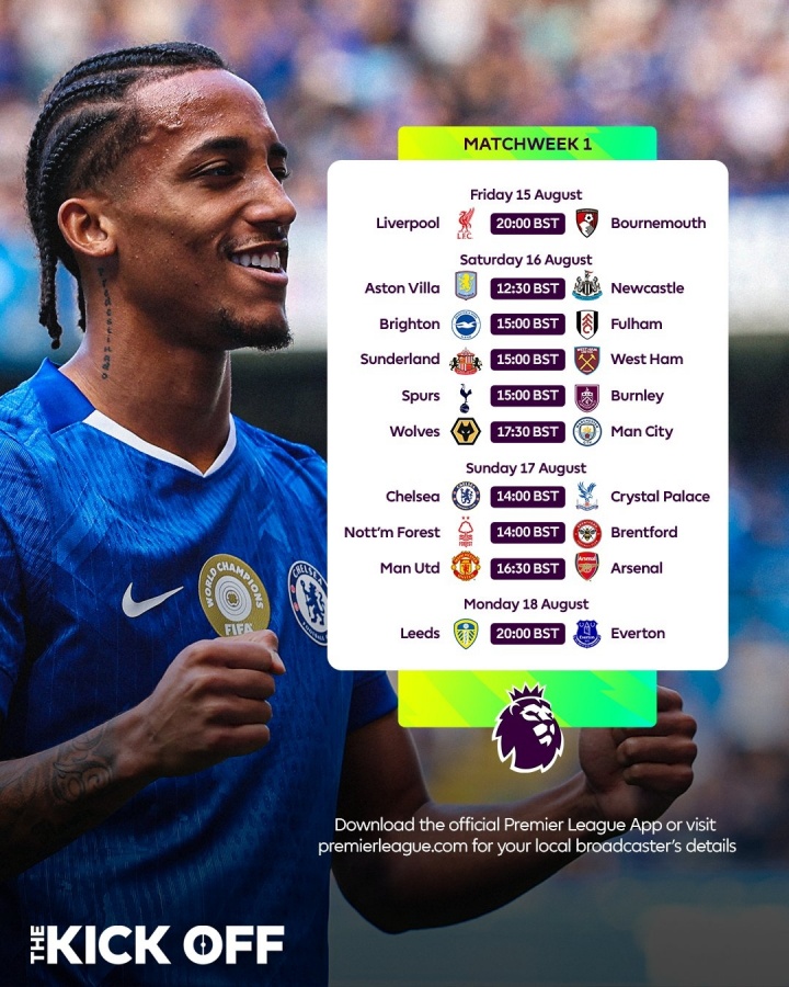 詹俊:预测新赛季英超冠军利物浦 最佳射手佩德罗&最佳球员维尔茨